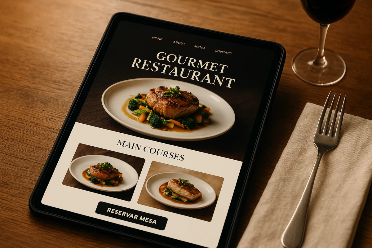 Restaurant website design